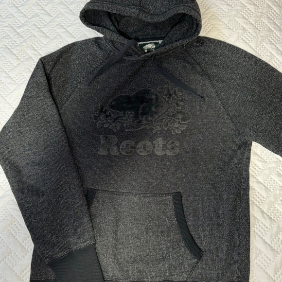 Roots Kanga Salt Pepper Hoodie Sweatpants Track Suit 2 Piece Set Mens Small - Picture 10 of 11